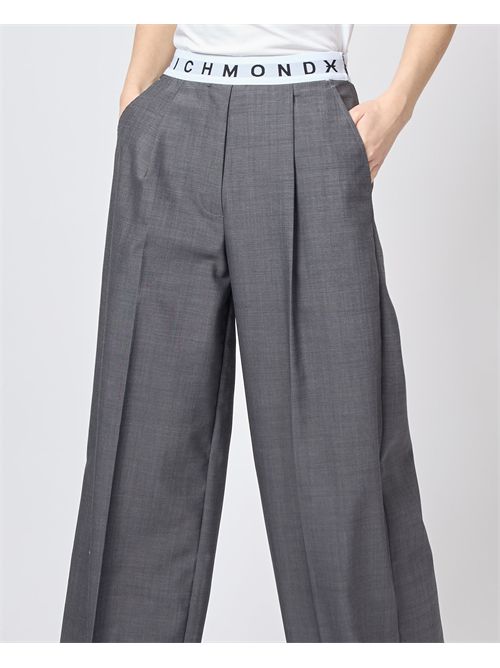 Pantalon femme Richmond X avec logo élastique RICHMOND X | UWP25187PAGREY